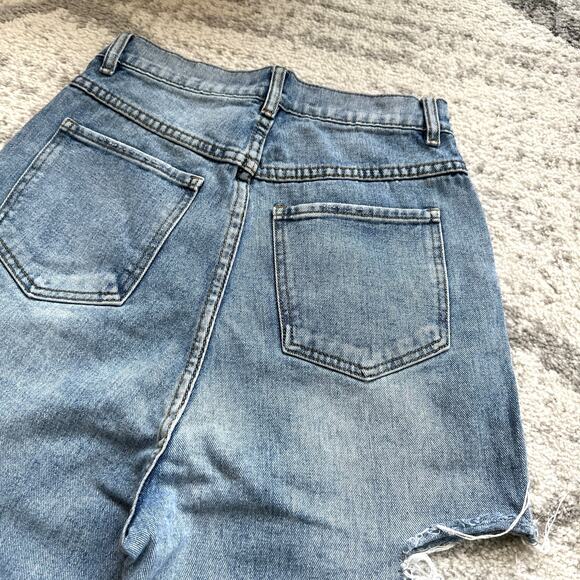 High Rise Wide Leg Jeans with Slash Details Size M - Picture 6 of 8